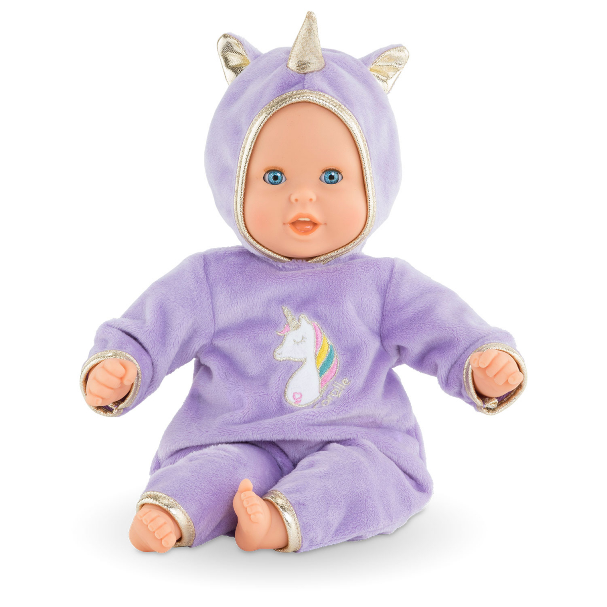 Baby doll deals with unicorn